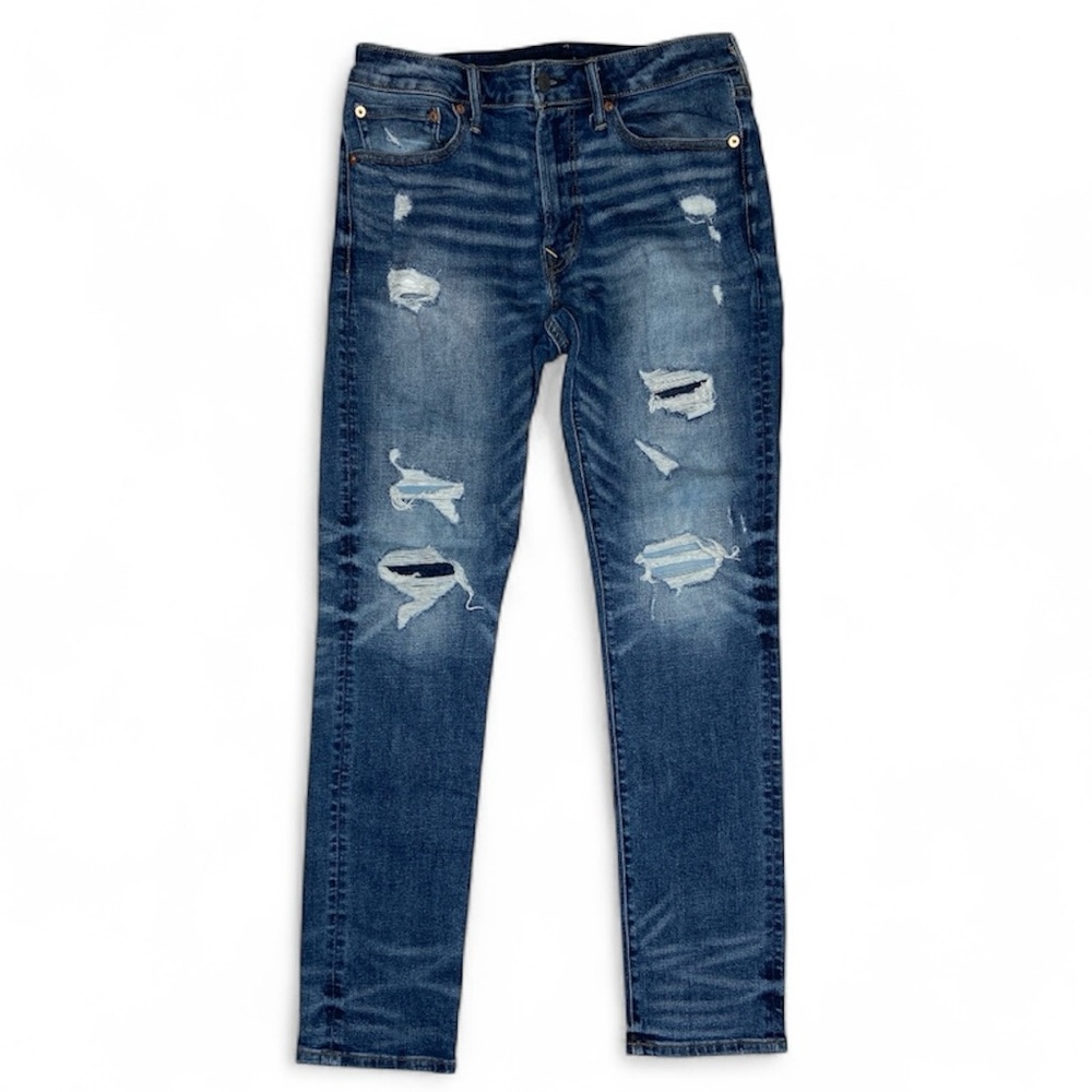 American Eagle Airflex+ Distressed Slim Jean Size 31 x 32